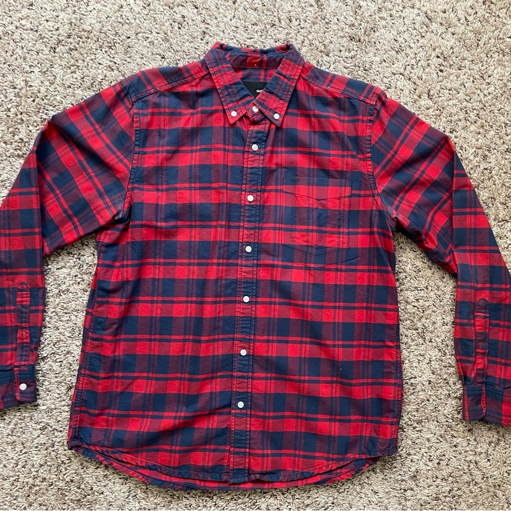 Hurley Oxford L/S Shirt Plaid Medium